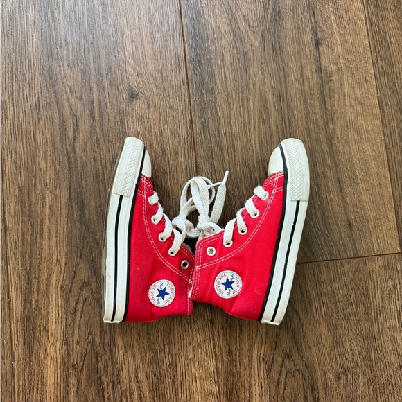 Converse Red High-Top Kids Sneakers - Picture 5 of 6